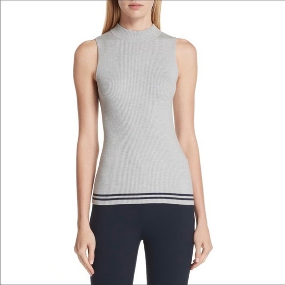 Rag & Bone extra fine merino wool blend sleeveless ribbed top - Picture 4 of 4
